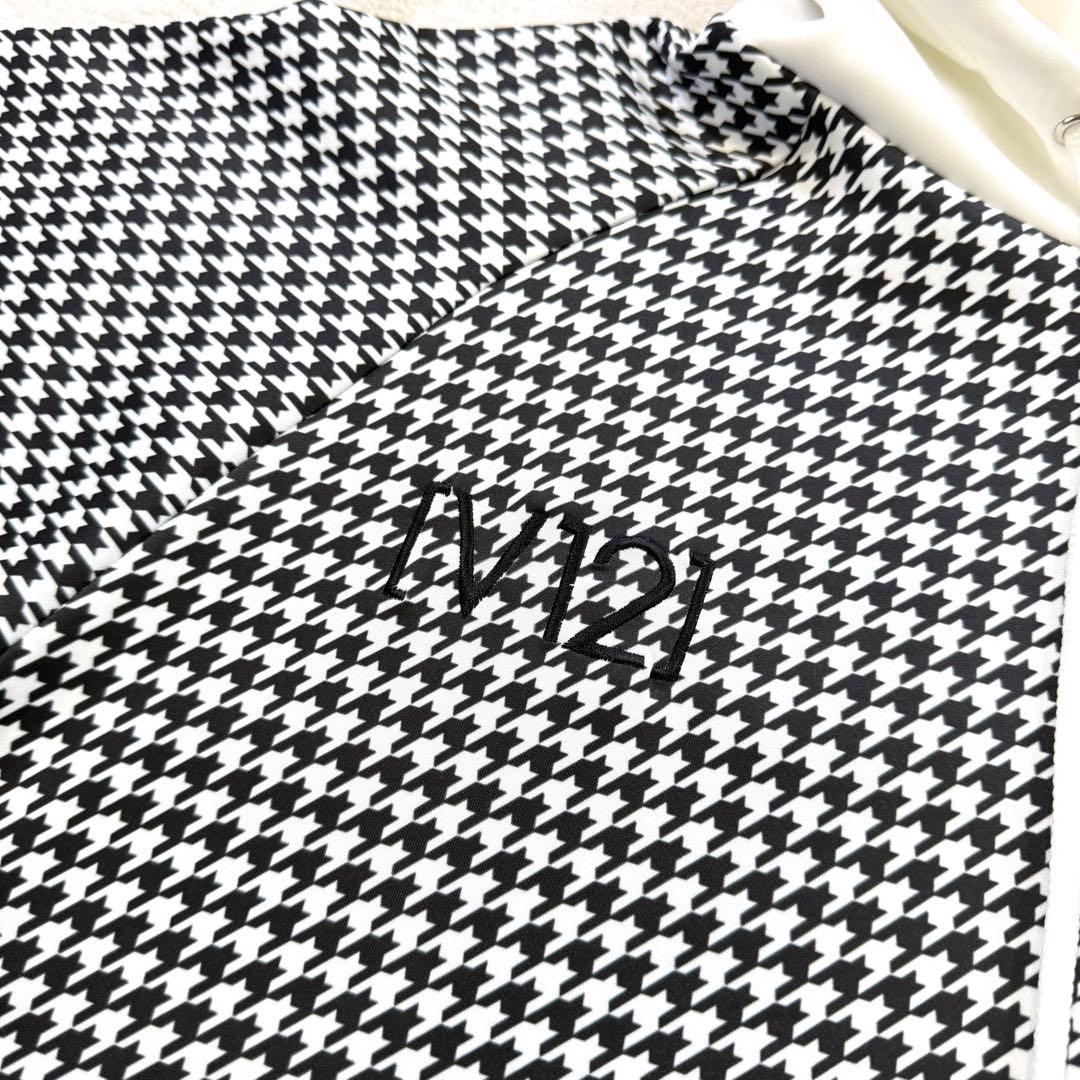 美品‼️ V12 ダンボールニット 千鳥柄 セットアップ ゴルフウェア L