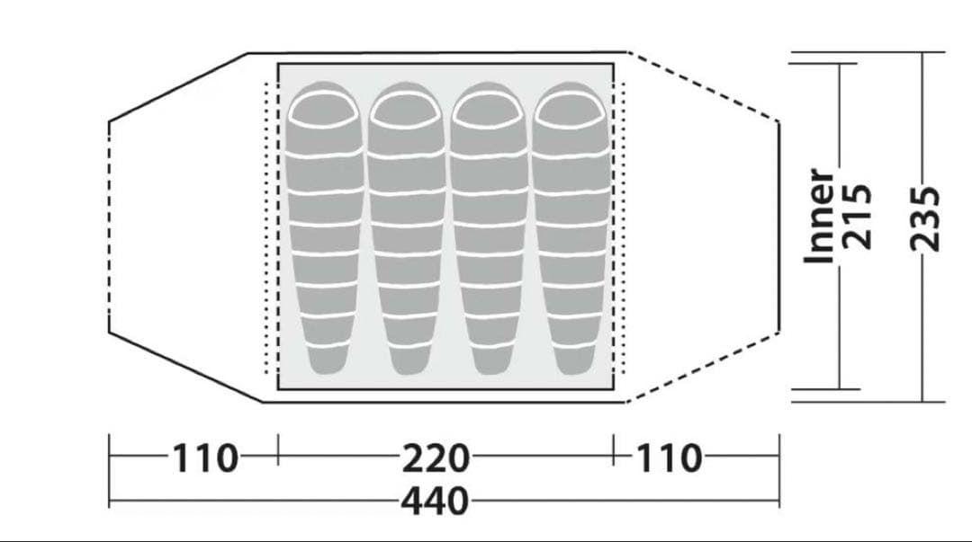 【新品】Robens Goshawk 4人用テント