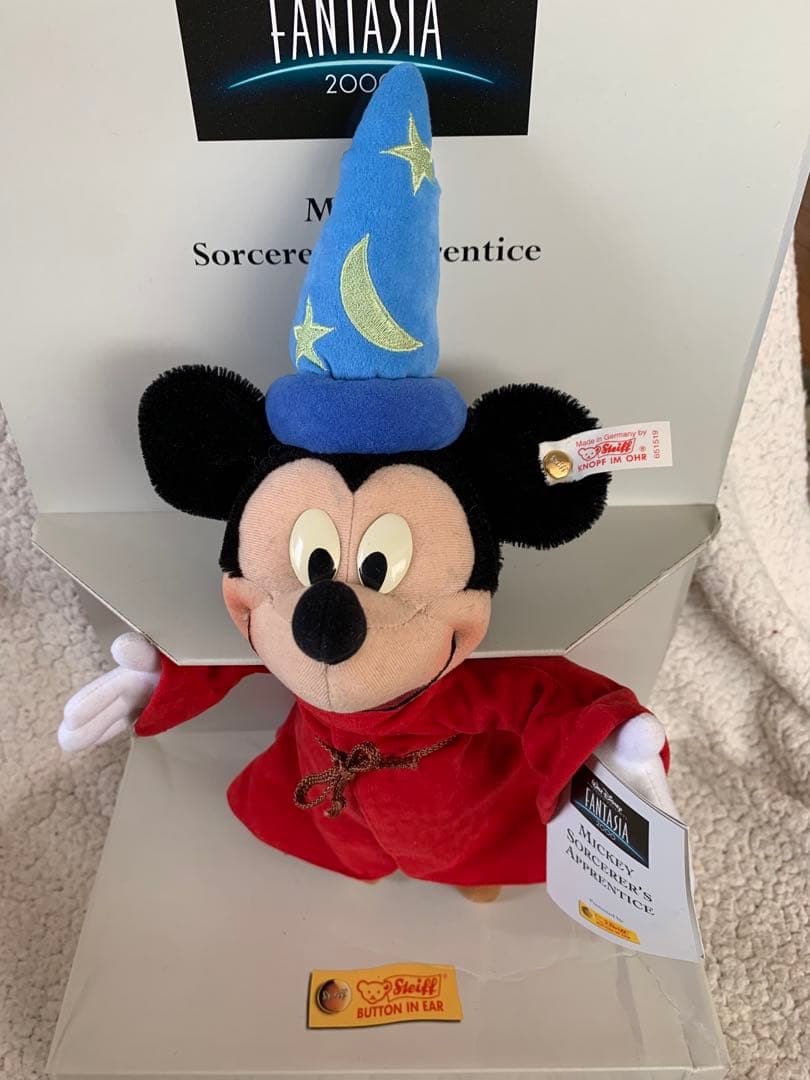 スタイフ社製ファンタジアミッキーマウス 2000年限定ぬいぐるみ