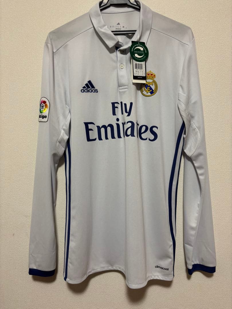 新品タグ付 2016-17 レアル・マドリード イスコ 直筆サイン入り 長袖 M