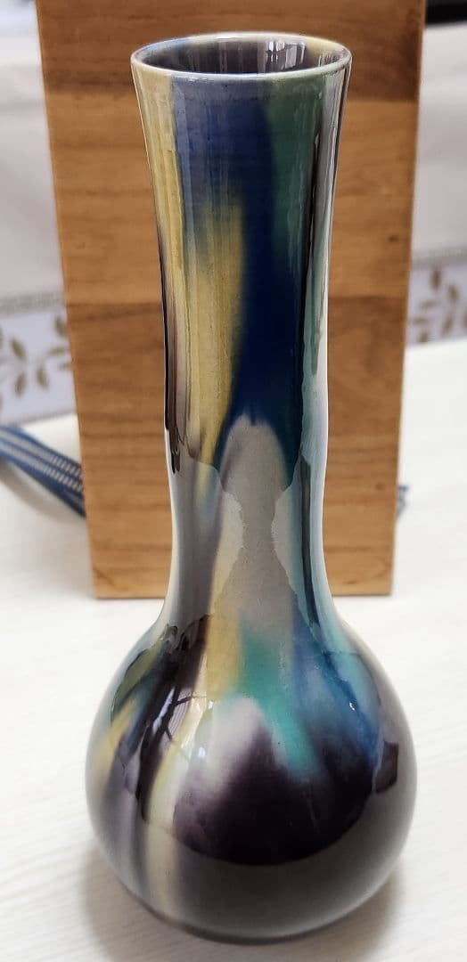 徳田正彦　九谷焼　花器