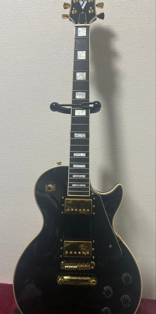 BLUSKER'S ブラック レスポールタイプ エレキギター