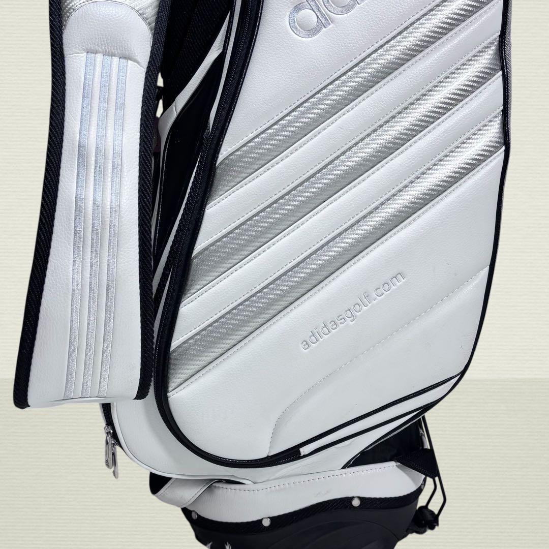 ✨極美品✨ adidas キャディバッグ スタンドバッグ ホワイト 9型