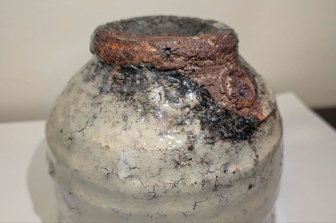 茶碗　二代山岡徹山作　香春窯　上野焼　茶道具表千家裏千家千利休　徹山窯