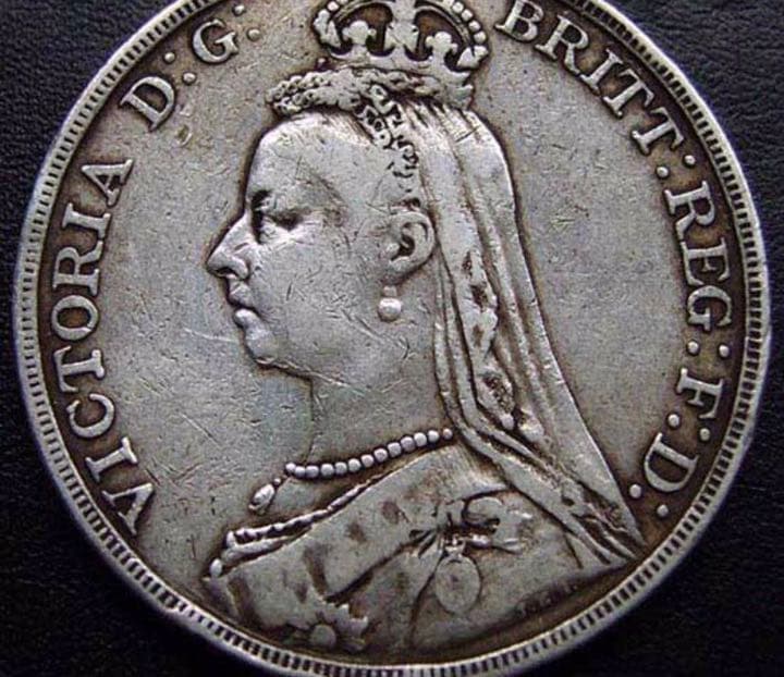 1892年ビクトリア女王ブリティッシュシルバー「ジュビリーヘッド」