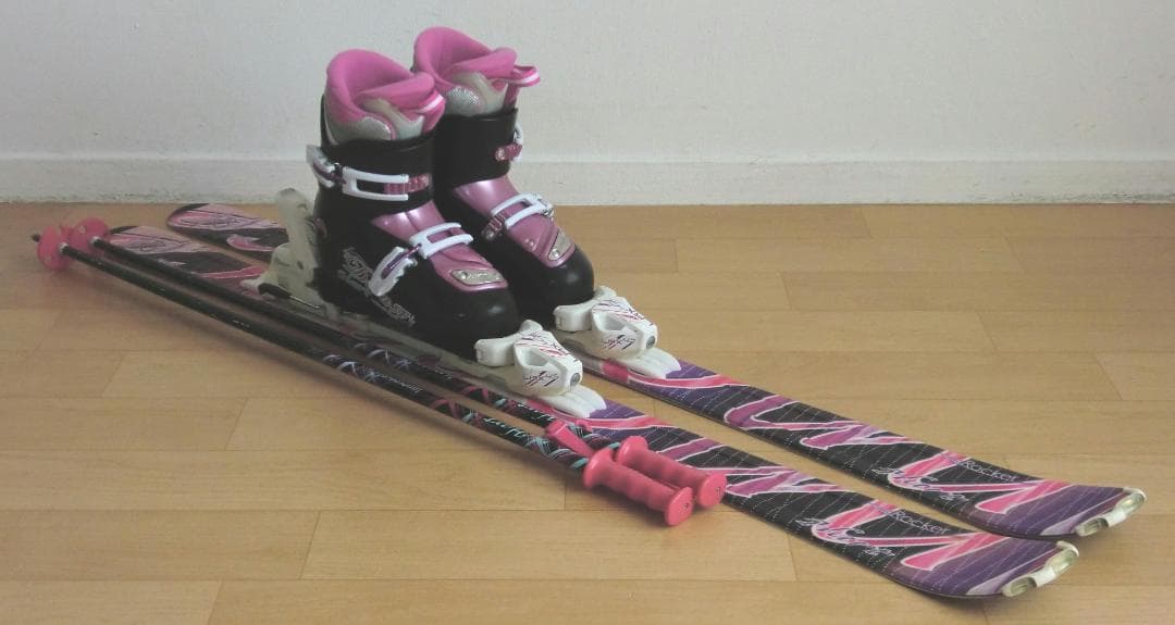 ■■送料無料■Hart■ジュニア用スキーフルセット■板127靴23■WAX済■■