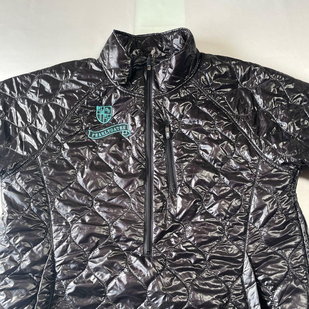 未使用級　パーリーゲイツ　中綿　ハーフジップ　刺繍ロゴ　ジャケット　キルティング