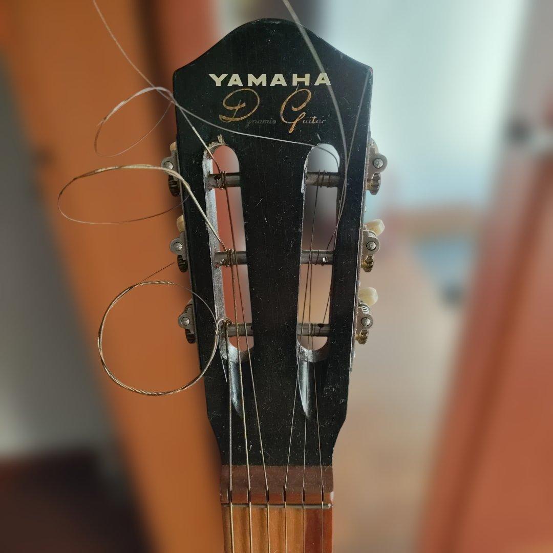 YAMAHA　ダイナミックギター　黒ラベルNo.2　ベアクローが出てます。総単板