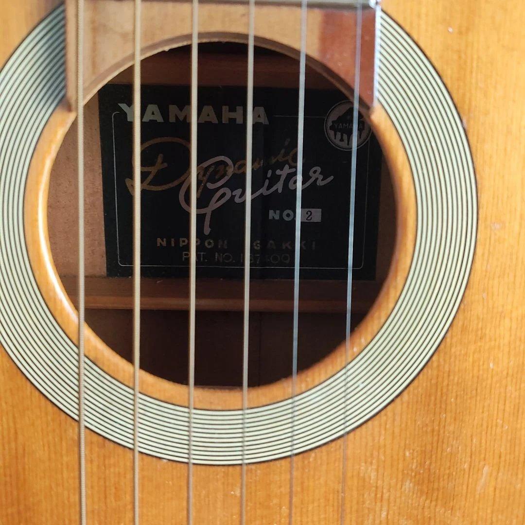 YAMAHA　ダイナミックギター　黒ラベルNo.2　ベアクローが出てます。総単板