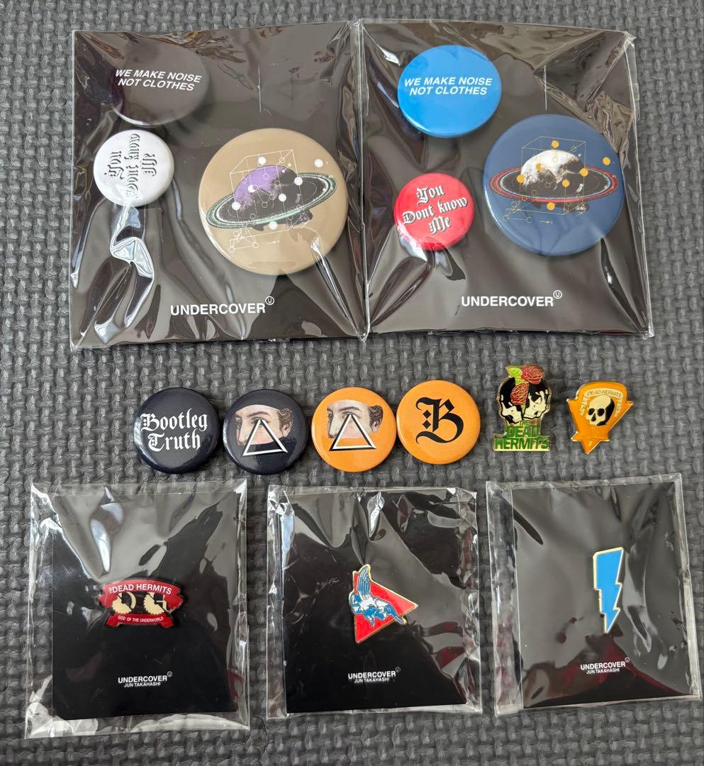 UNDERCOVER 2019ss バッジ 9種 2025aw 缶バッジ 6種