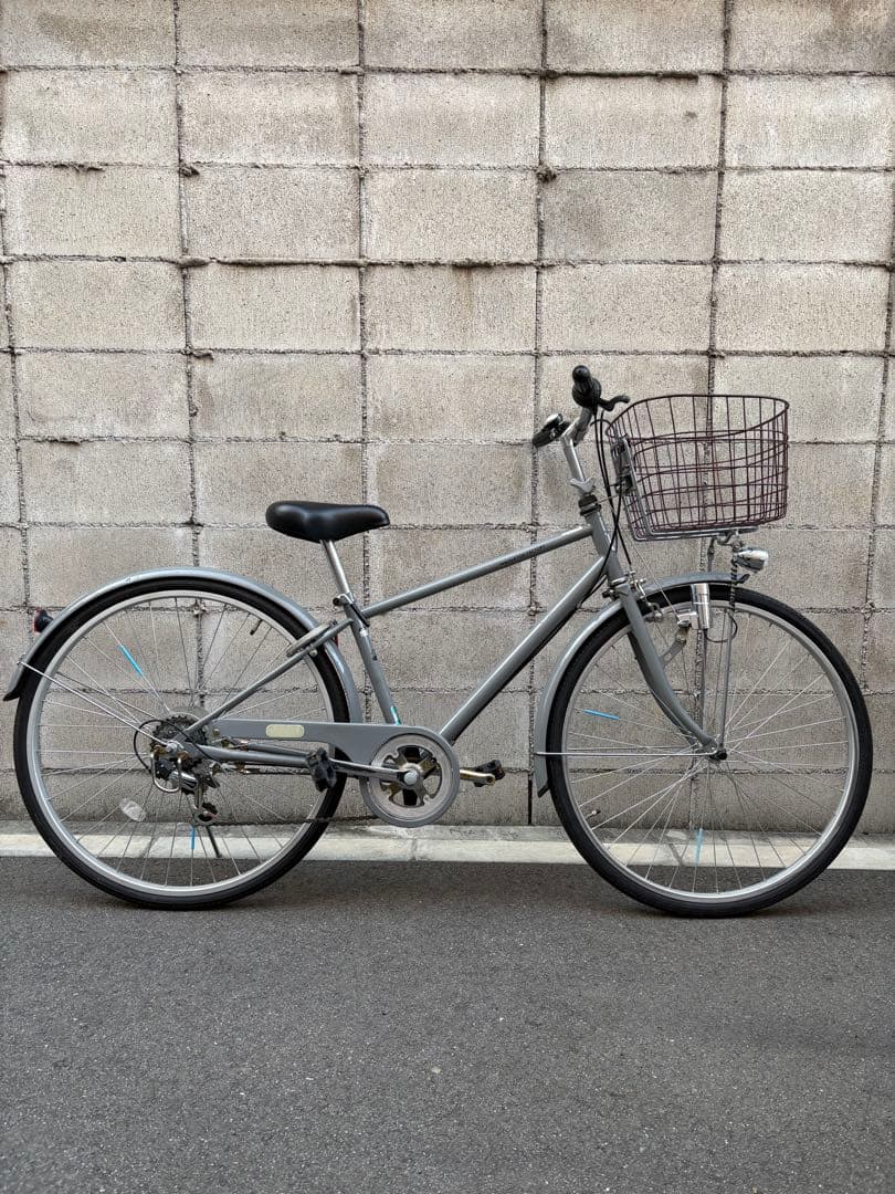 シティサイクル　26インチ　グレー