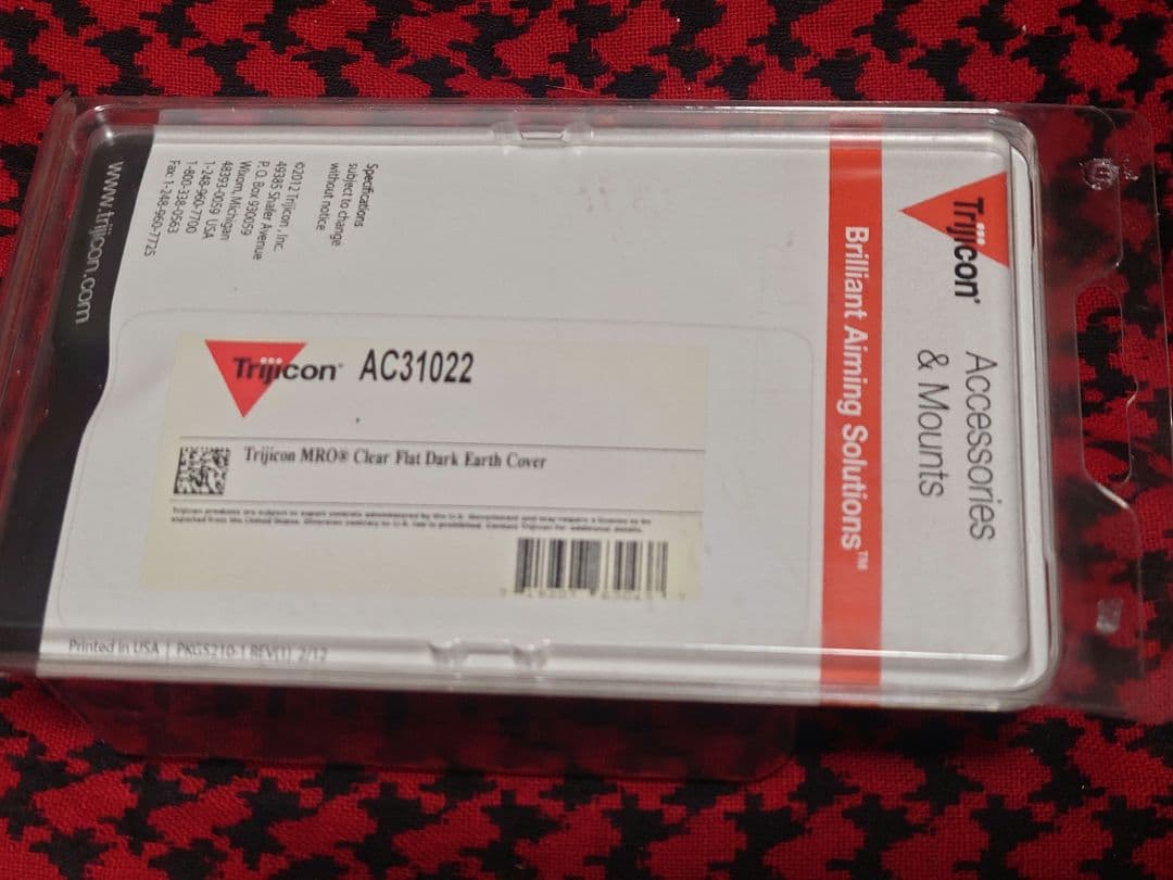 実物 trijicon MRO cover 純正カバー クリアレンズ FDE