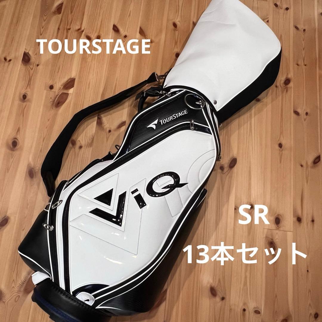 TOURSTAGEのViQゴルフバッグとゴルフクラブ13本セット