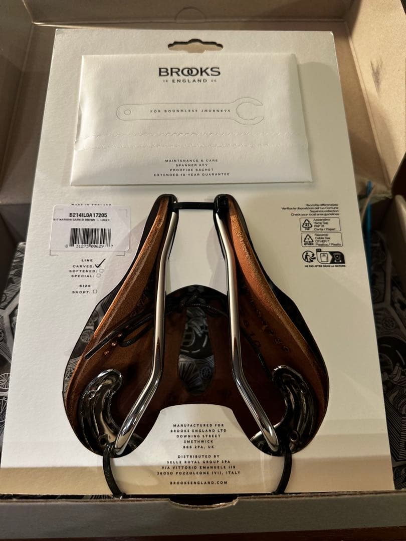 【新品未使用】BROOKS b17 Narrow シルバーレール