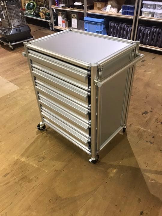 ツールワゴン【ツールキャビネット】高級アルミ製