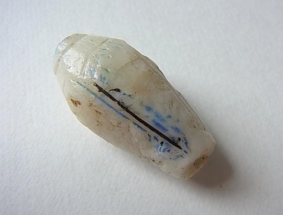 ★X1002★古代石 (199) 出土 青釉　クォーツ　ビーズ　大粒　ペンダント