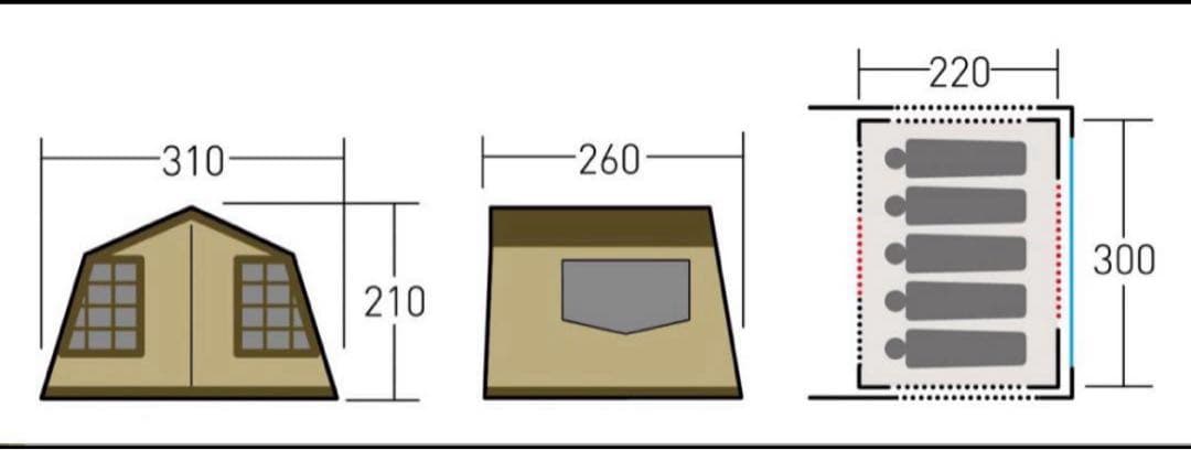 オガワ（ogawa） テント 4〜5人用 オーナーロッジ タイプ52R 2252
