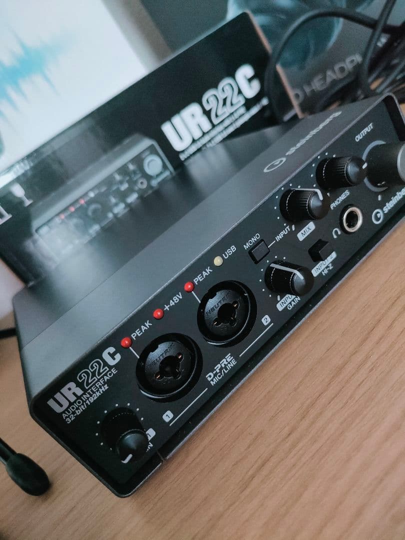 UR22Cオーディオインターフェイス marantzマイク ヘッドフォンセット