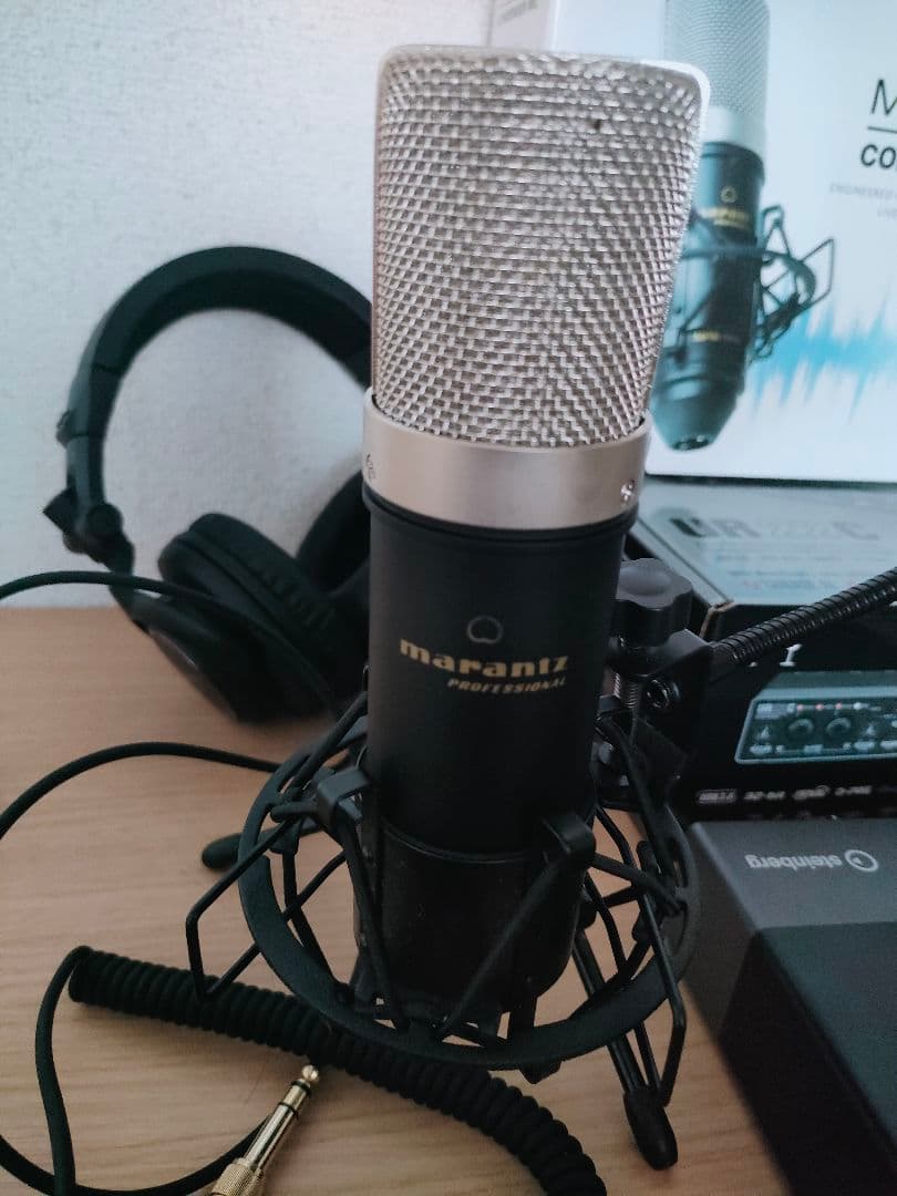 UR22Cオーディオインターフェイス marantzマイク ヘッドフォンセット
