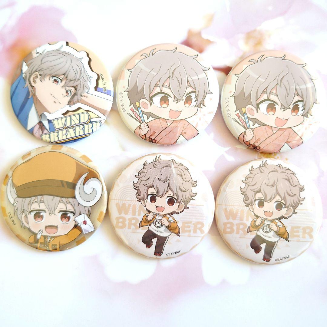 兎耳山丁子 缶バッジ ウィンブレ WIND BREAKER