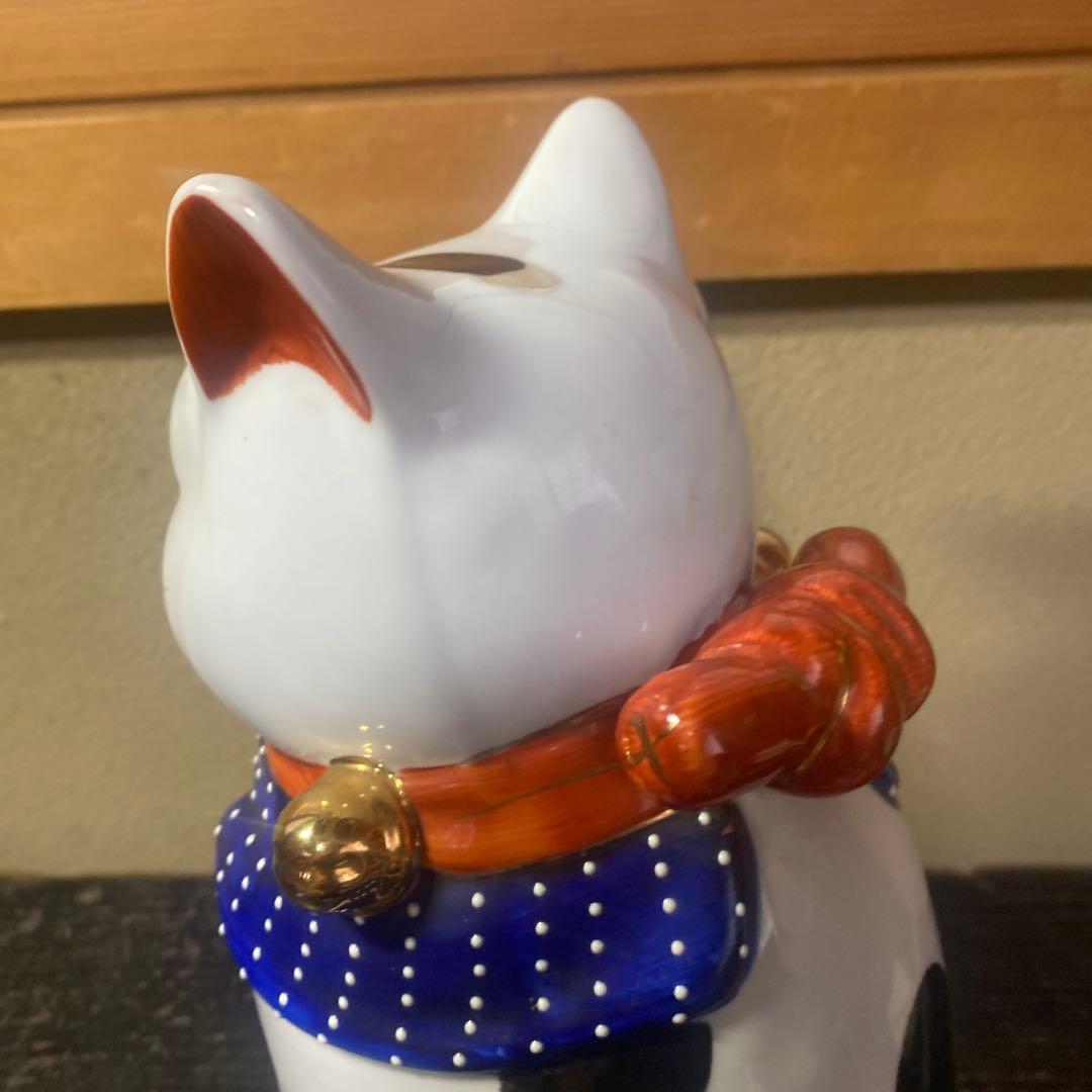 ブルー招き猫【大】