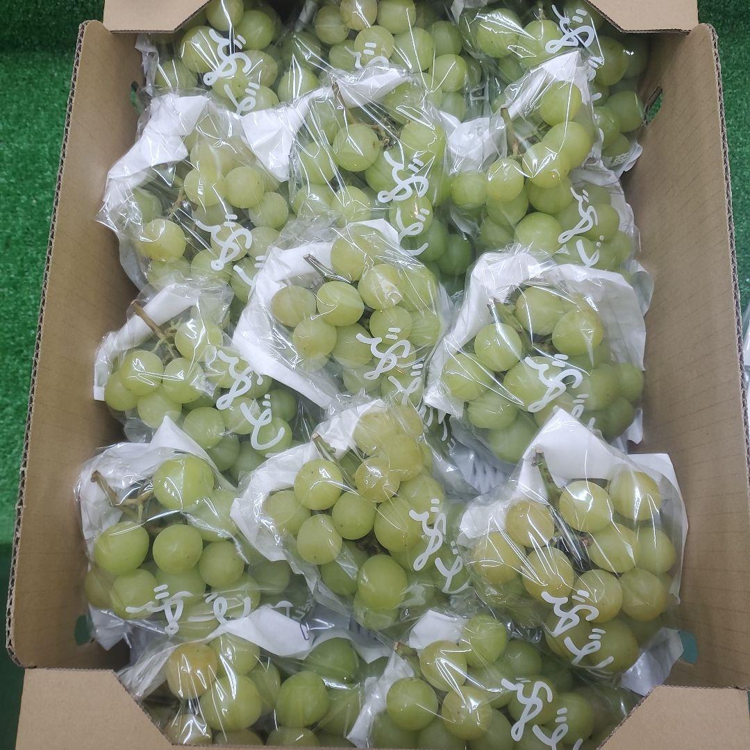 5️⃣ 山梨県産 シャインマスカット１４房 箱込み5.5キロ