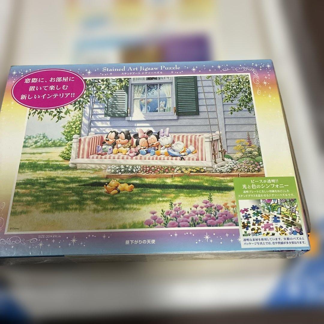 新品未使用品‼️★希少★ディズニーミッキー昼下がりの天使セットジグソーパズル　発光