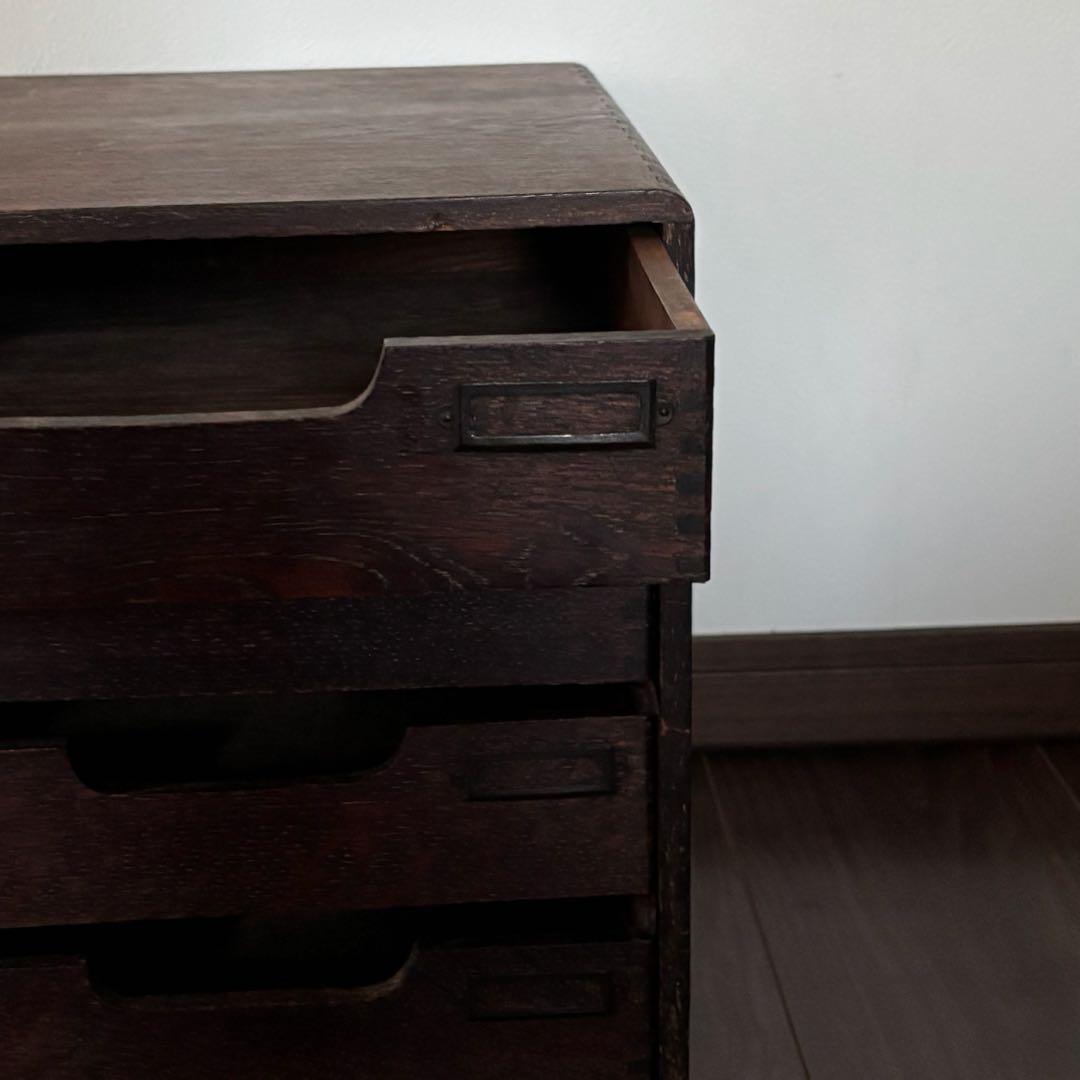 ◻️古道具 ◻️珍しい♡両引き出し四段棚