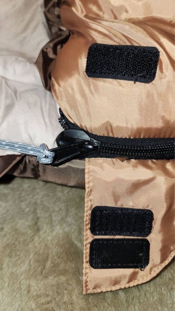 Bears Rock-30度　封筒型ワイド寝袋チョコブラウン　暖かフリースセット