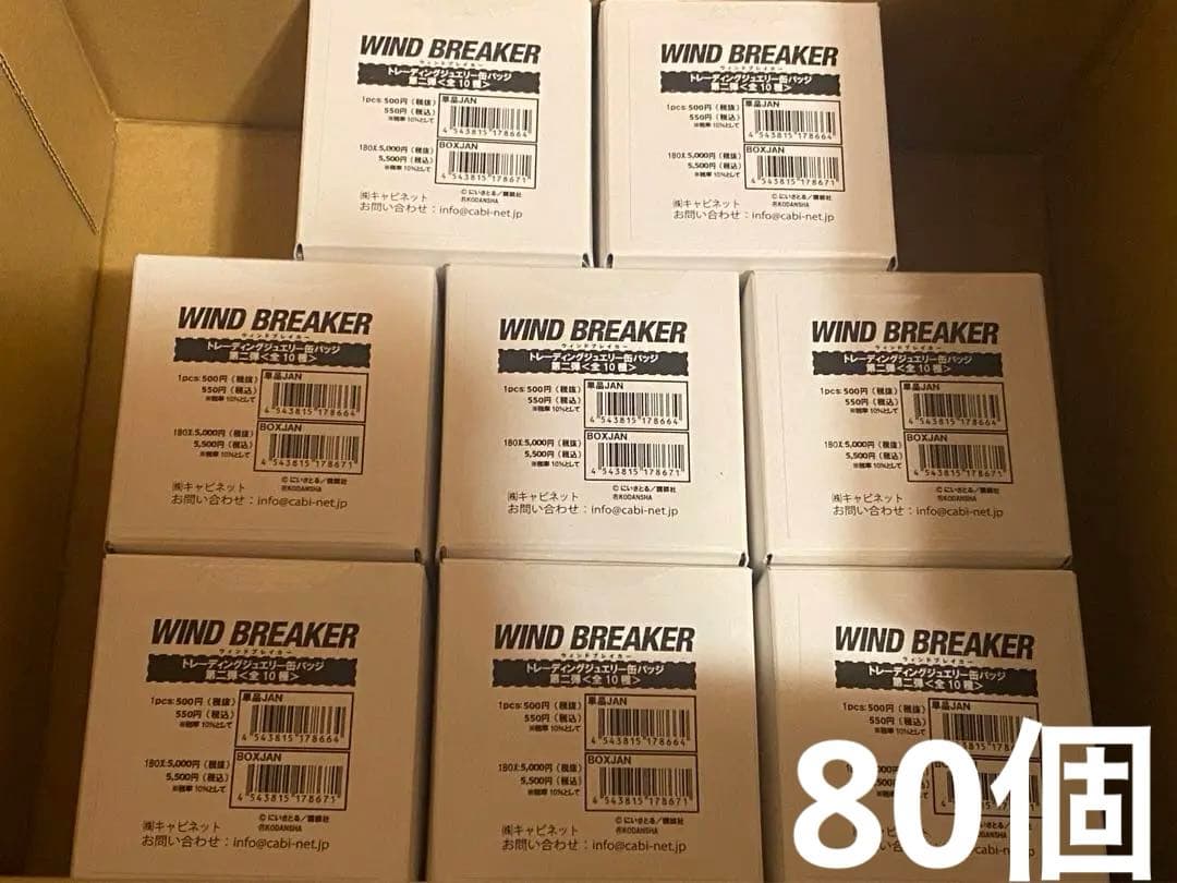 ウィンドブレーカー　第2弾ジュエリー缶バッジ　未開封 8BOX ウィンブレ