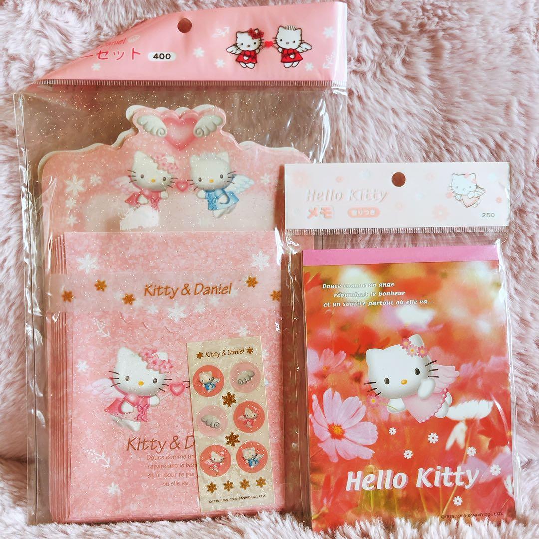 希少レア　ハローキティ　ダニエル　エンジェル　レターセット　メモ　2002