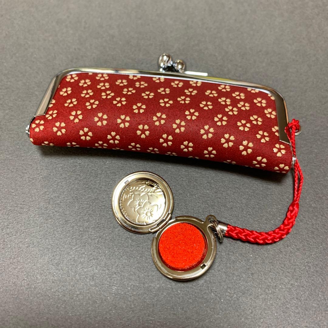 印博屋　印伝可愛　甲州印伝　印鑑ケース　筆箱　小物入れ　新品未使用　箱付き