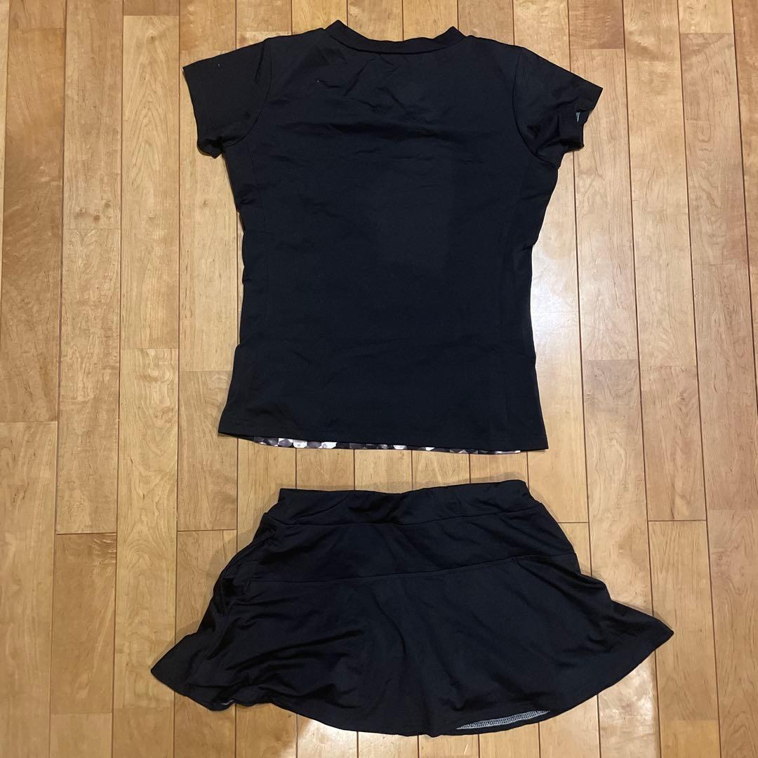 YONEXヨネックステニスウェアレディース半袖シャツスコートスカート黒M