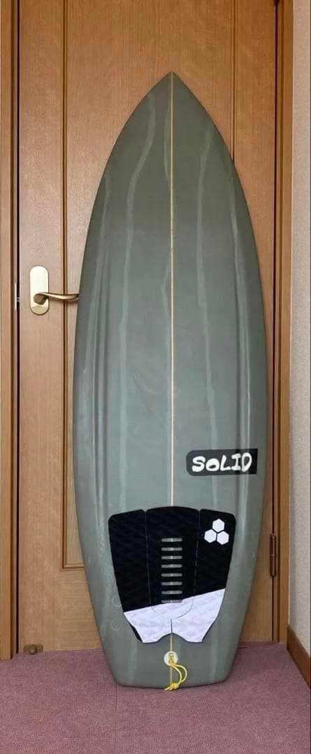 SOLID ショートボード 5'2”グレー