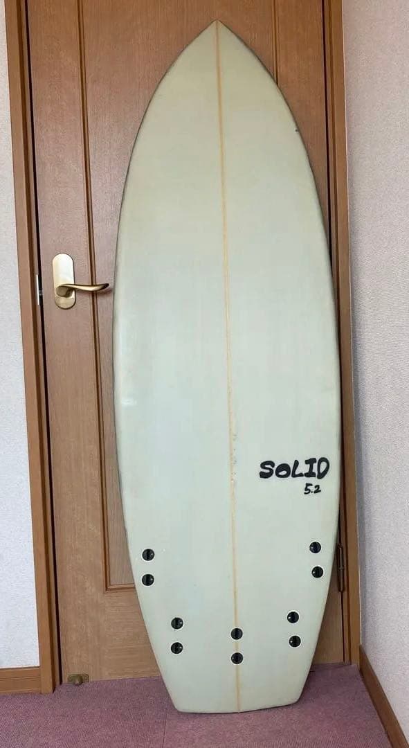 SOLID ショートボード 5'2”グレー
