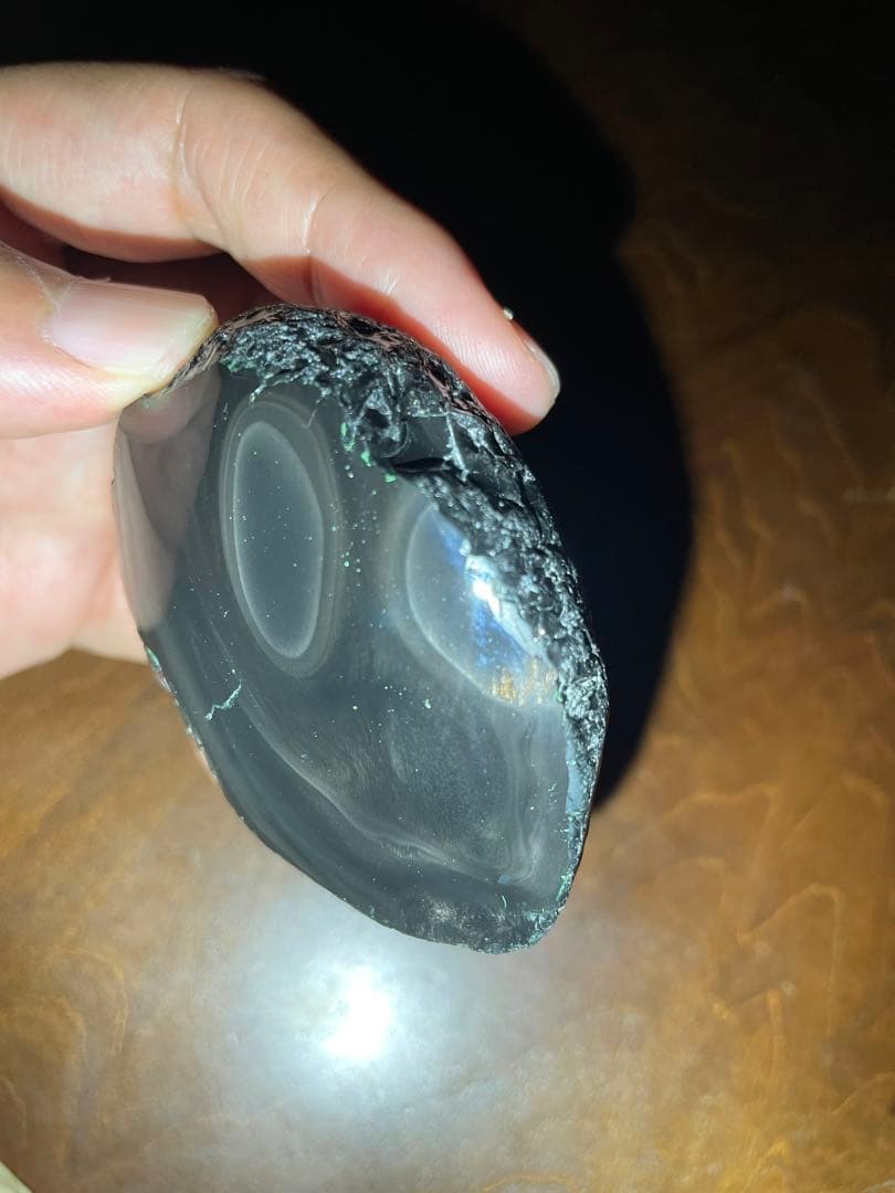 研磨品　十勝石玲瓏　金虹　ゴールデンレインボーシラー