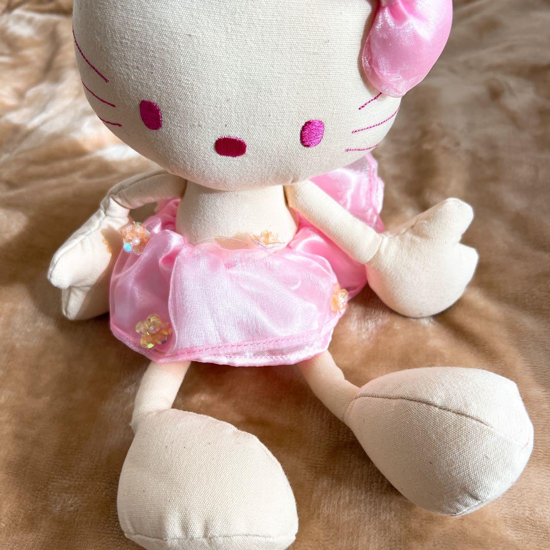 レア　ピンキーバージョン　脚長　ハローキティ ぬいぐるみ ボールチェーン