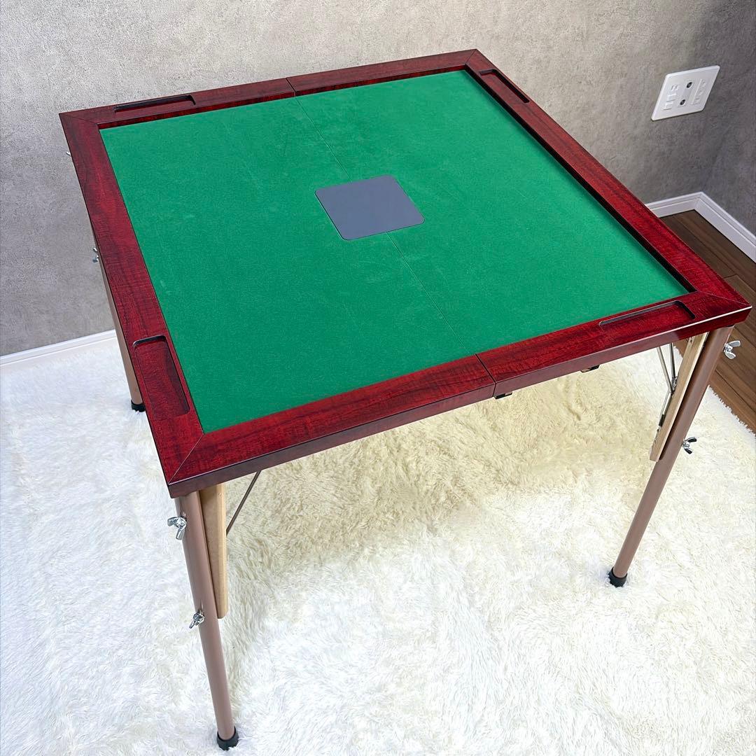 佐藤美術工芸 高級麻雀卓「持ってこー雀」牌・点棒セット 折りたたみ