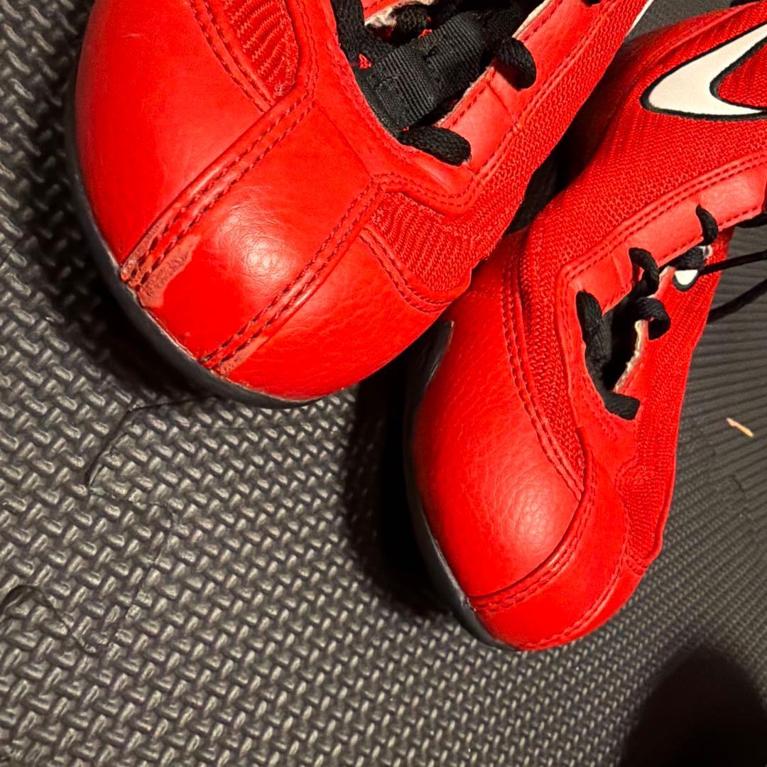 Nike ボクシングシューズ レッド ハイカット　25.5サイズ