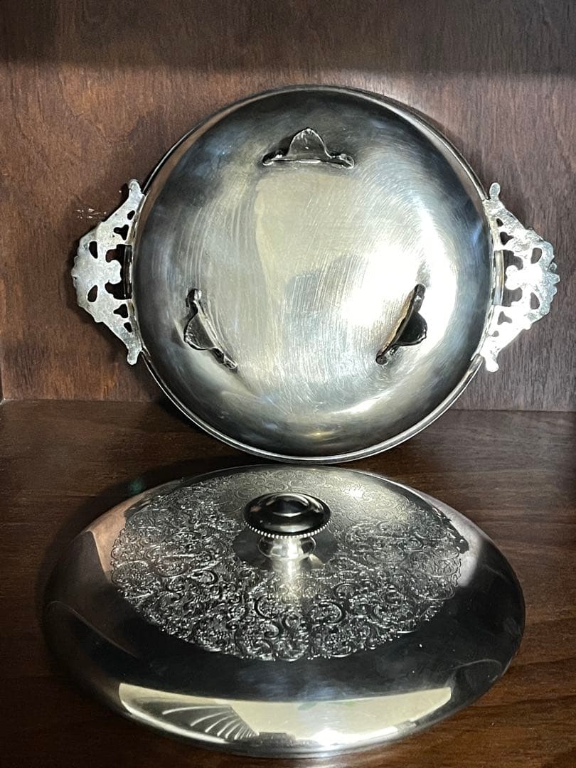 希少　アンティーク銀器　インテリア　昭和レトロ　置物