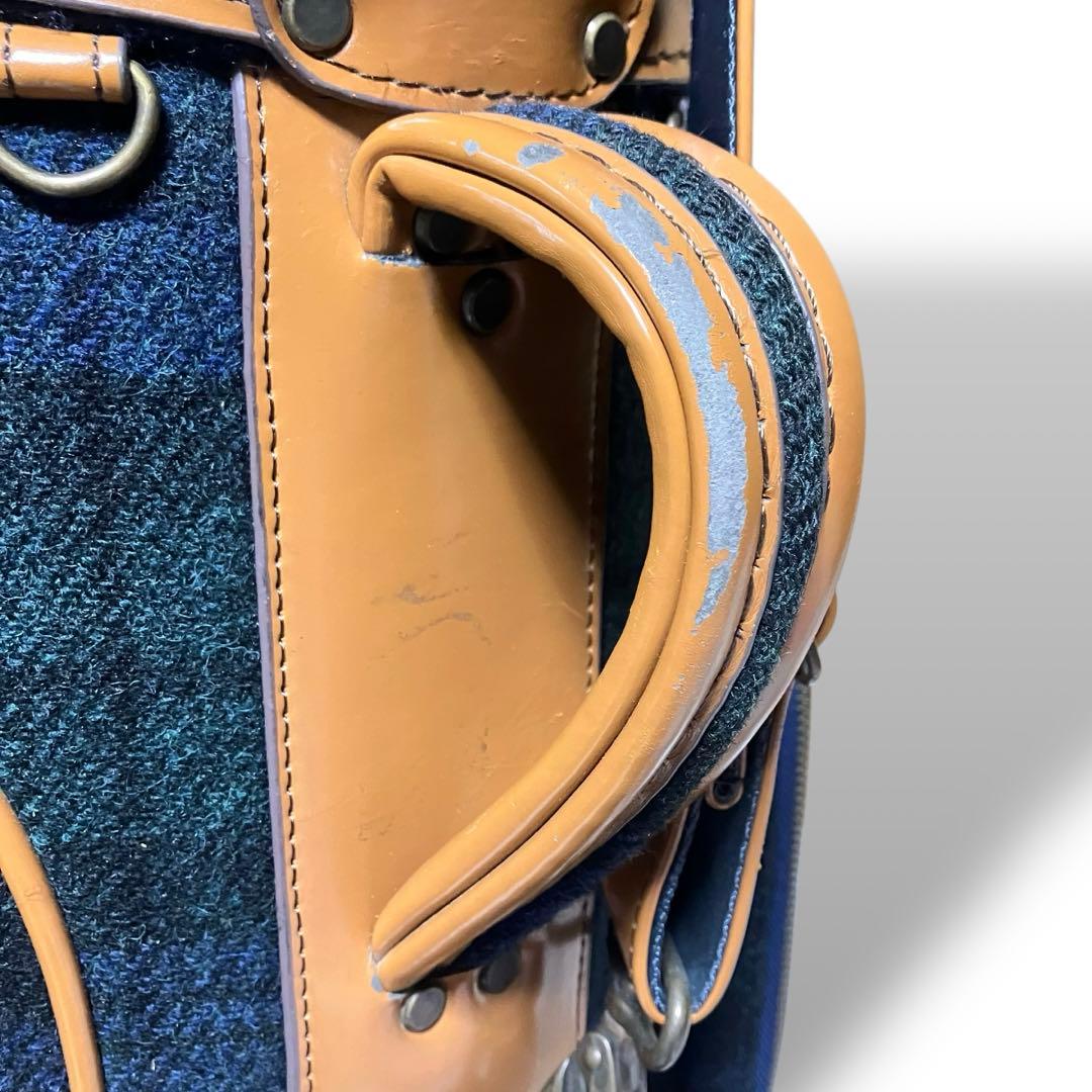 ハリスツイード＆ポールスチュアート キャディーバッグ ゴルフバッグ ボア レア