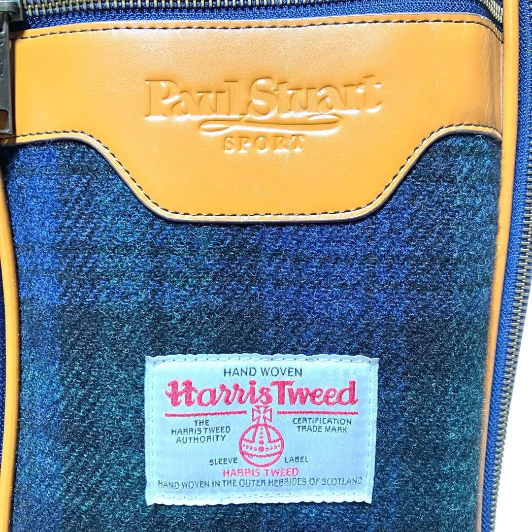 ハリスツイード＆ポールスチュアート キャディーバッグ ゴルフバッグ ボア レア