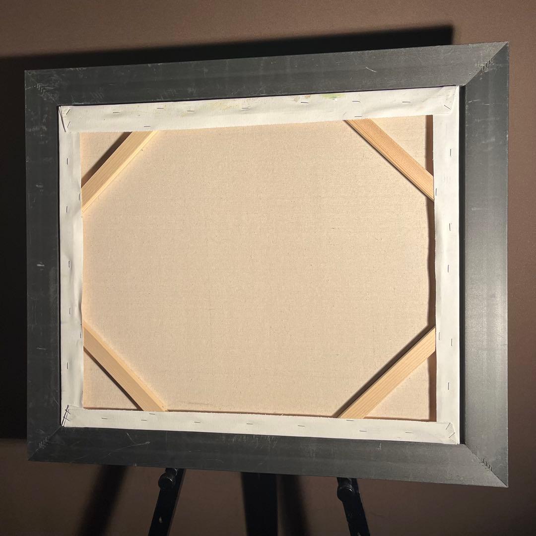 ★秀作★手描き油絵 ゴッホ レストラン内部 額付 肉筆絵画 インテリア 油彩画