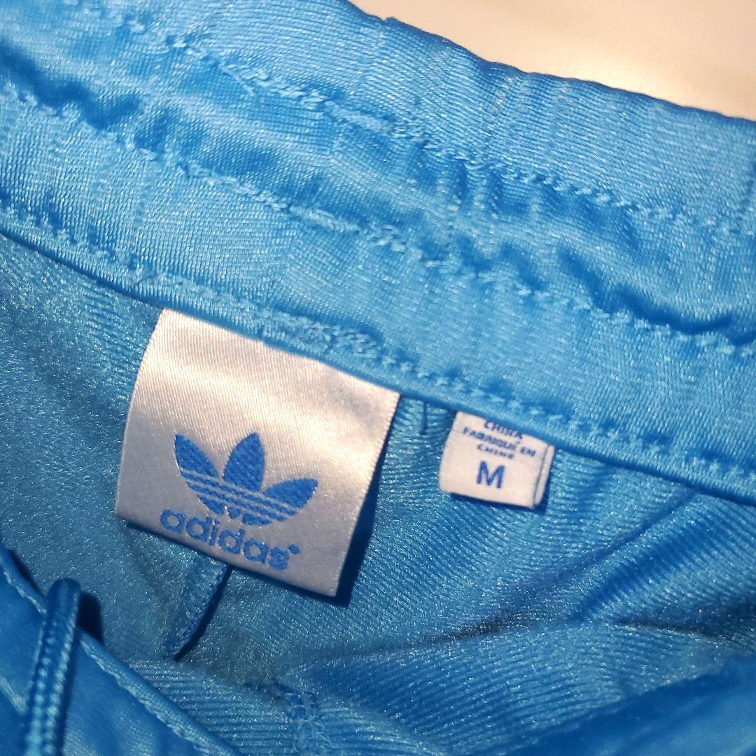 adidas セットアップ トラックジャケット L パンツ M 水色 あのちゃん