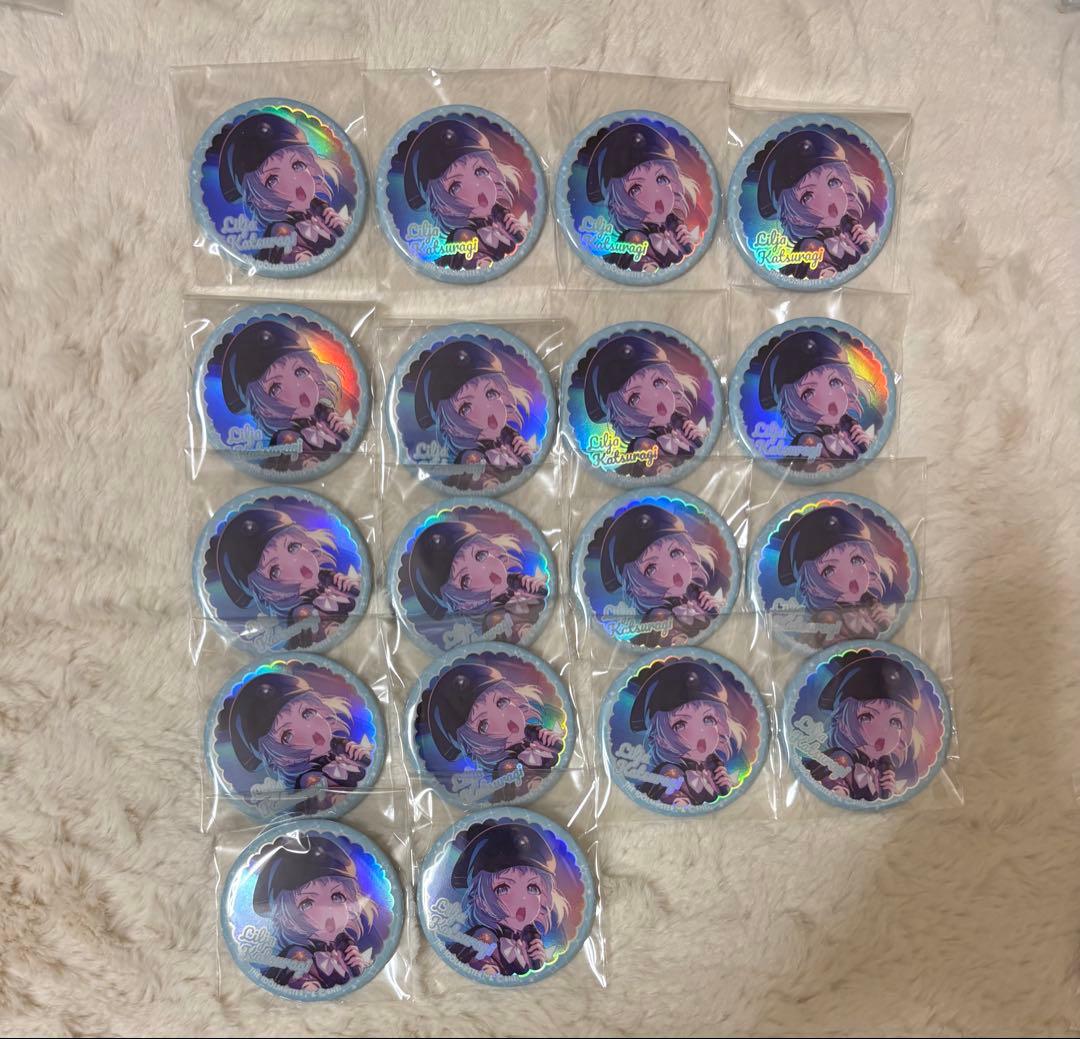 缶バッジ 葛城リーリヤ トレーディングオーロラ缶バッジ 極光 学マス 18点