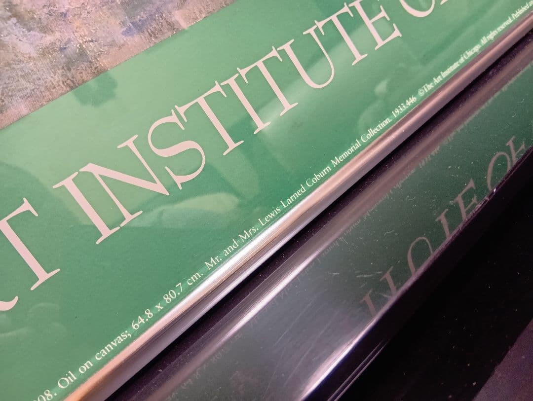 クロード　モネ　フランス刷り　シカゴ美術館　展示会　アートポスター