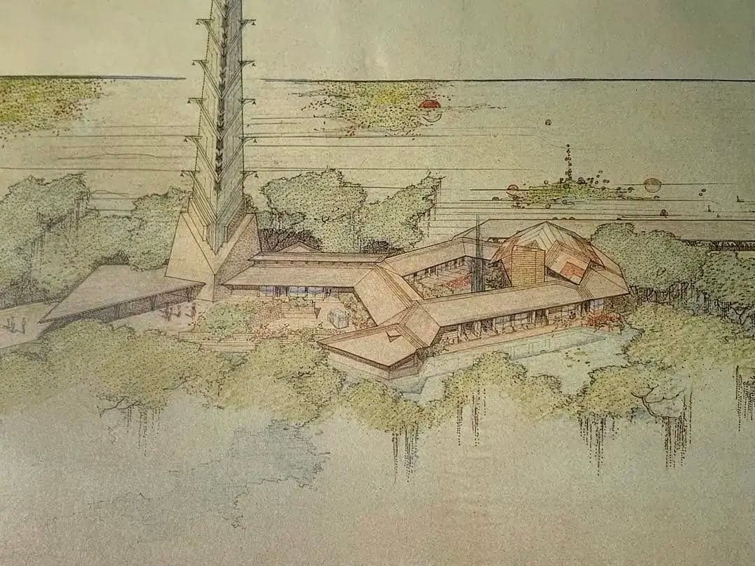 フランク・ロイド・ライト ポスター額装 Pavilion for...