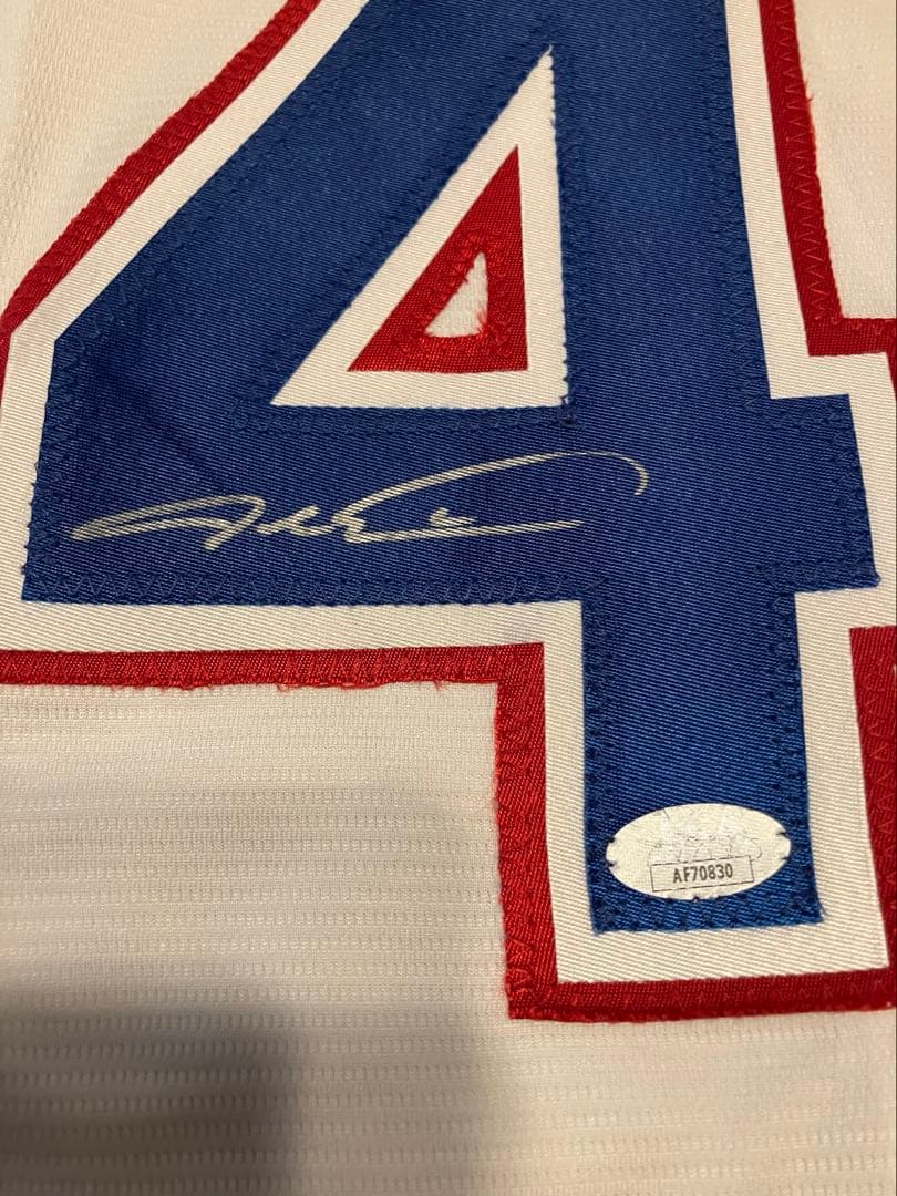 デグロム テキサス レンジャーズ 直筆サイン入りユニフォーム