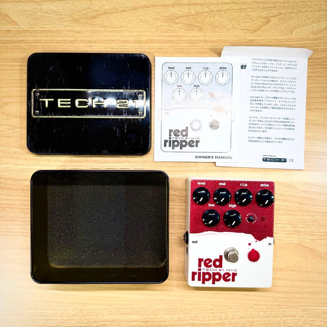 Tech21 Red Ripper ベース用ディストーション ファズ 廃盤 名機