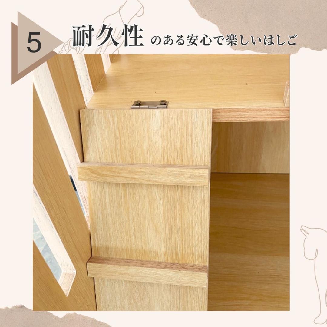 猫 高級 ケージ 2段 木製 小さめ 3階建て キャットケージ　ペットケージ